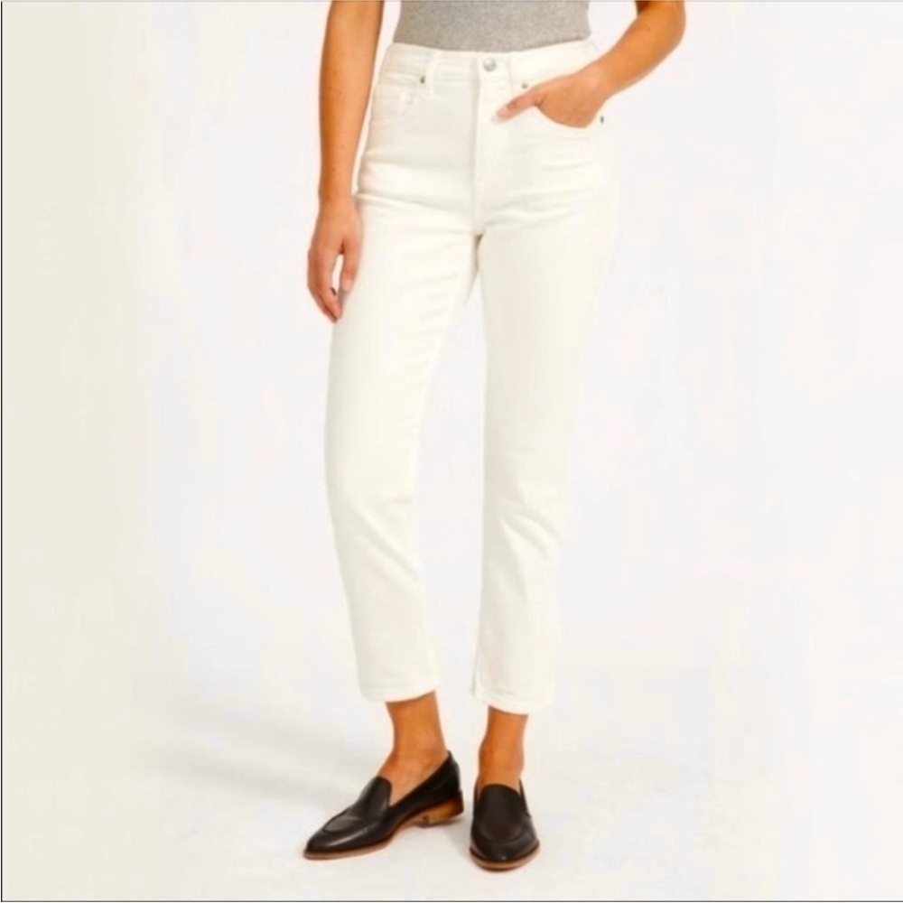 Everlane High Rise Straight Ankle Jeans